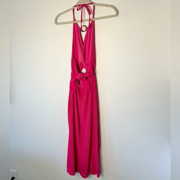 Lovers & Friends Myah Midi Dress in Hot Pink - Picture 7 of 7